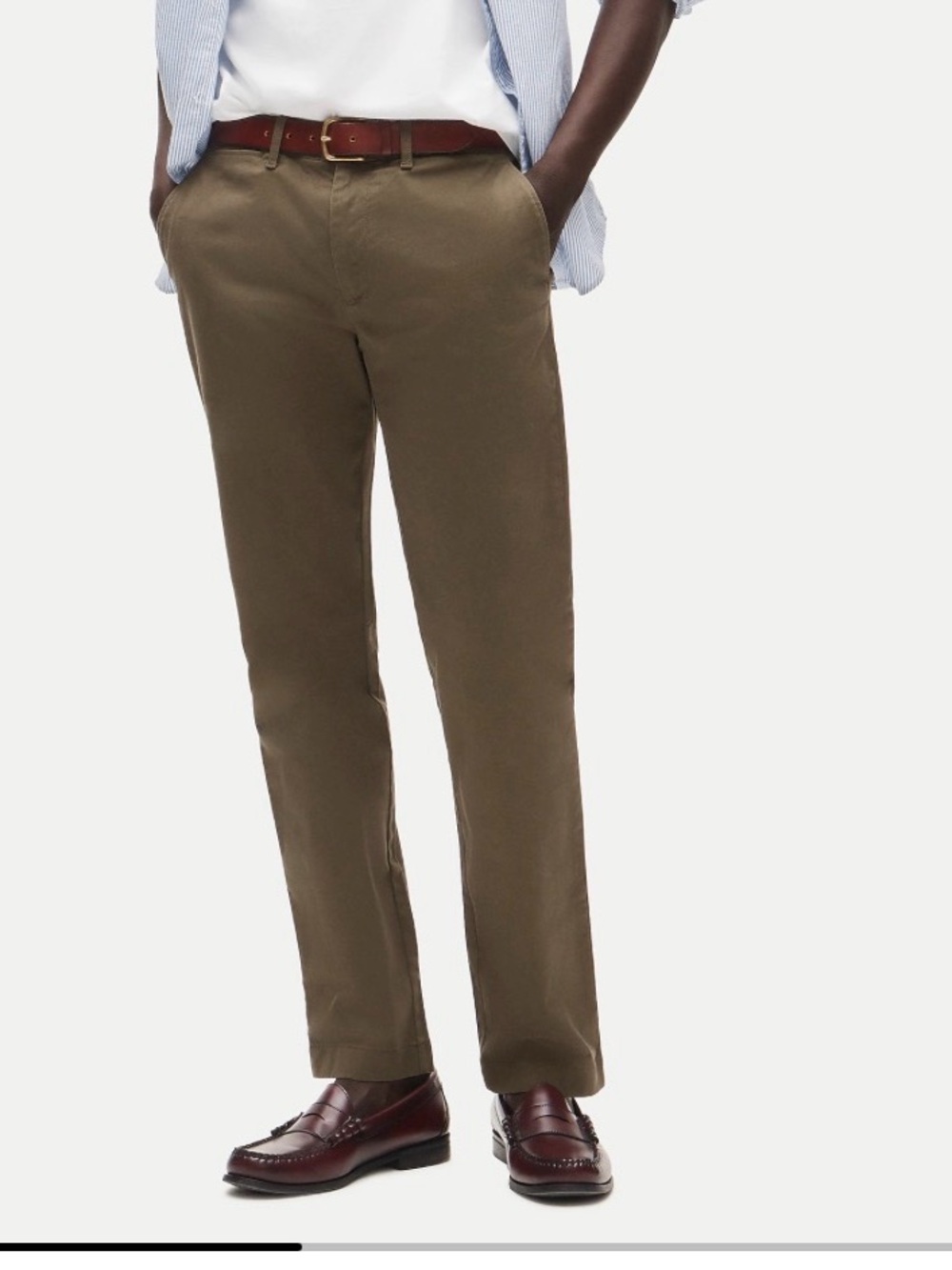 NWT J. Crew Men’s 770™ Straight-fit stretch chino pant in Catskill Green 30/32